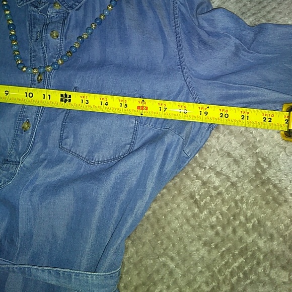 *SALE NEW! Adam Levine ~ Chambray Midi Dress - Picture 4 of 8